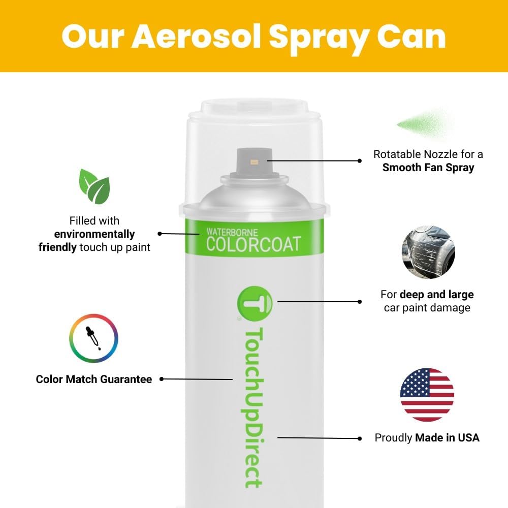 TouchUpDirect 1C0 Silver/Milienium Silver Metallic for Toyota Exact Match Touch Up Paint Aerosol - Platinum Package