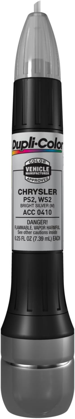 Dupli-Color ACC0410 Scratch Fix All-In-1 Exact-Match Automotive Touch-Up Paint – Chrysler Bright Silver – 0.25 oz. Paint Pen