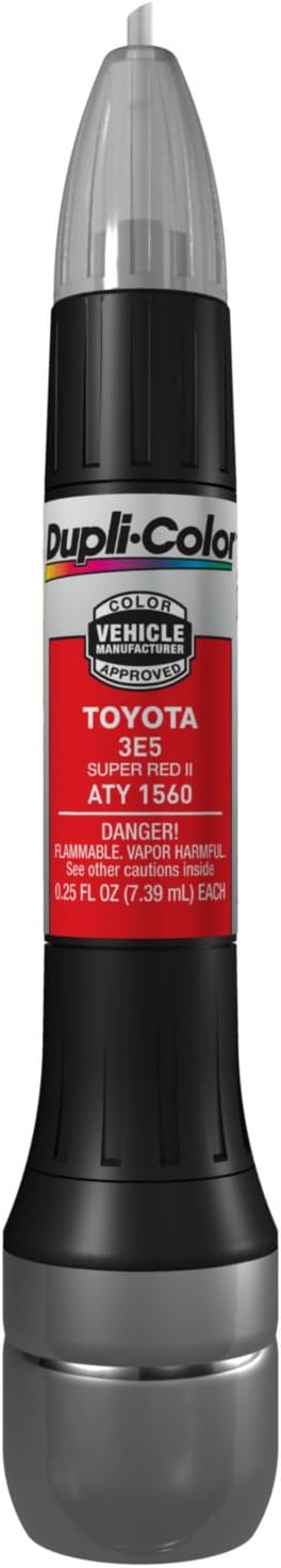 Dupli-Color ATY1560 Scratch Fix All-In-1 Exact-Match Automotive Touch-Up Paint – Toyota Super Red II – 0.25 oz. Paint Pen