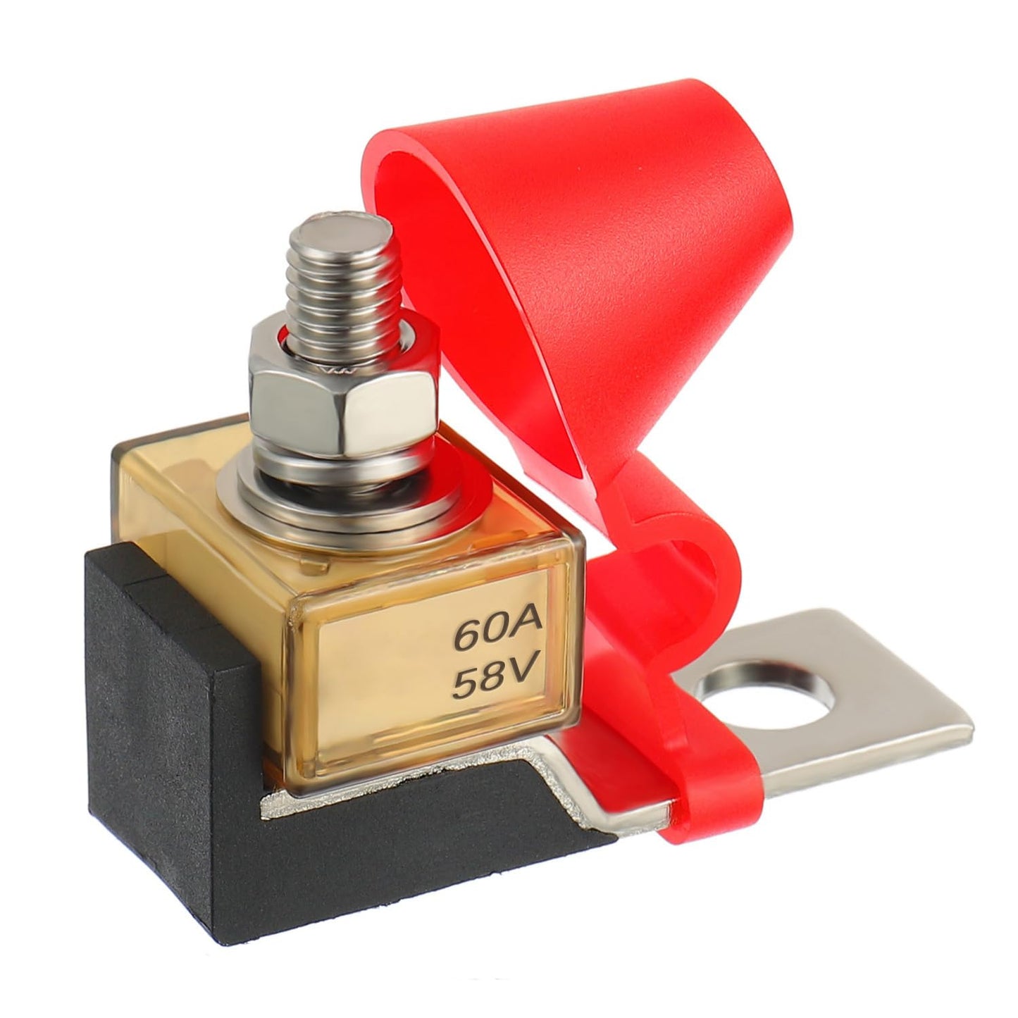 MRBF Terminal Fuse Block 60 AMP Marine Rated Battery Fuse 58V DC Max IP66 Waterproof Fuse Holder 60A