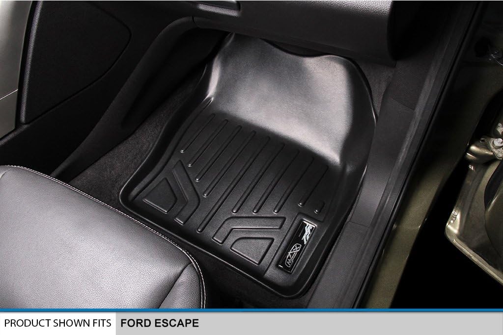 MAXLINER Custom Fit Floor Mats 2 Row Liner Set Compatible with 2013-2019 Ford Escape
