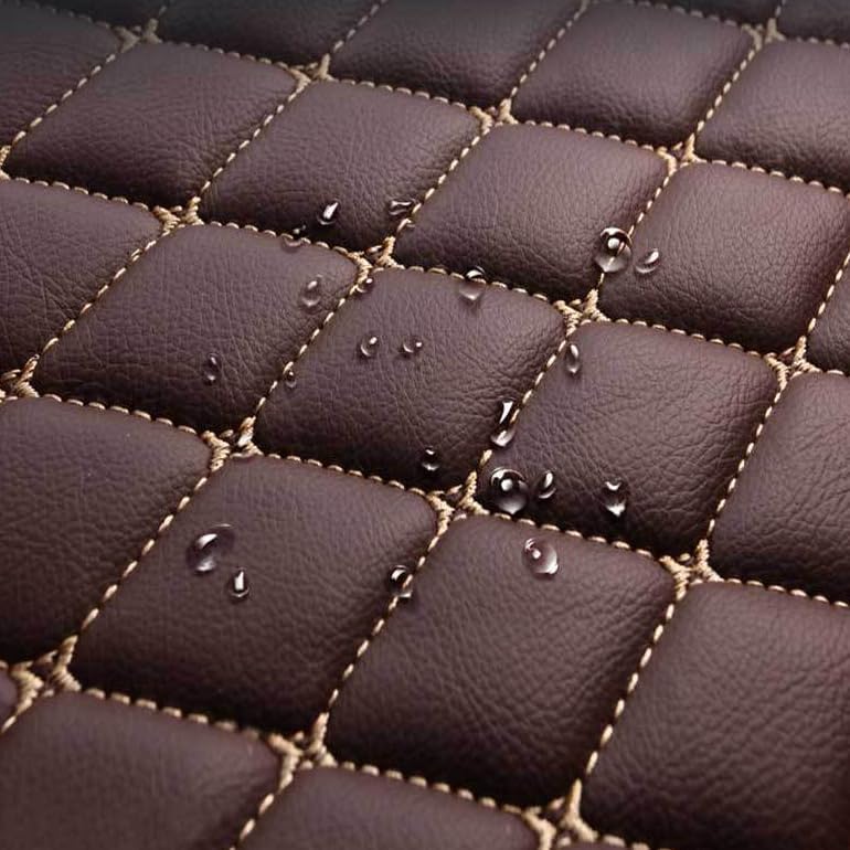 Customized Personalized car Floor mats, All-Weather Luxury car Floor mats, Waterproof and Anti Slip Leather car Floor mat Lining, 95% Customized car, Truck, and SUV Floor mats (Black Gold)