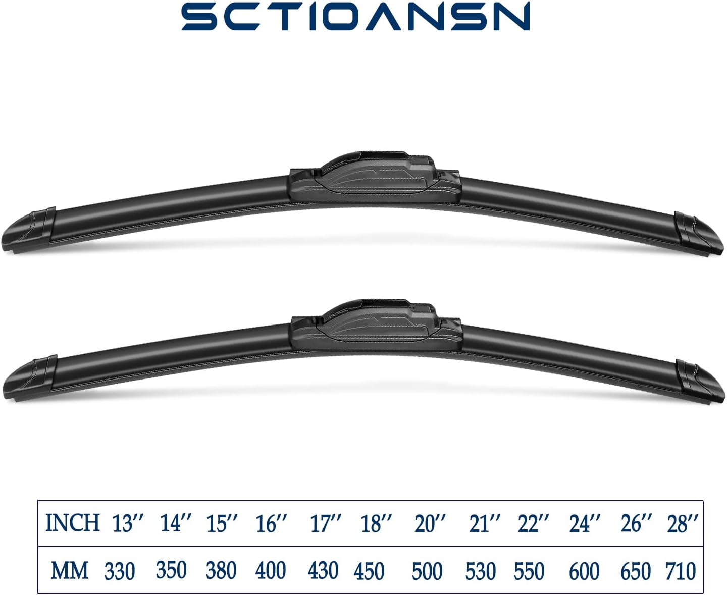 3Pcs Widshield Wiper Blades for Lincoln MKX 2007-2015, Ford Edge 2007-2014, Original Equipment Automotive Replacement Windshield Wiper Blades for My Car- 26"/20"/14D" (Pack of 3) J- HOOK