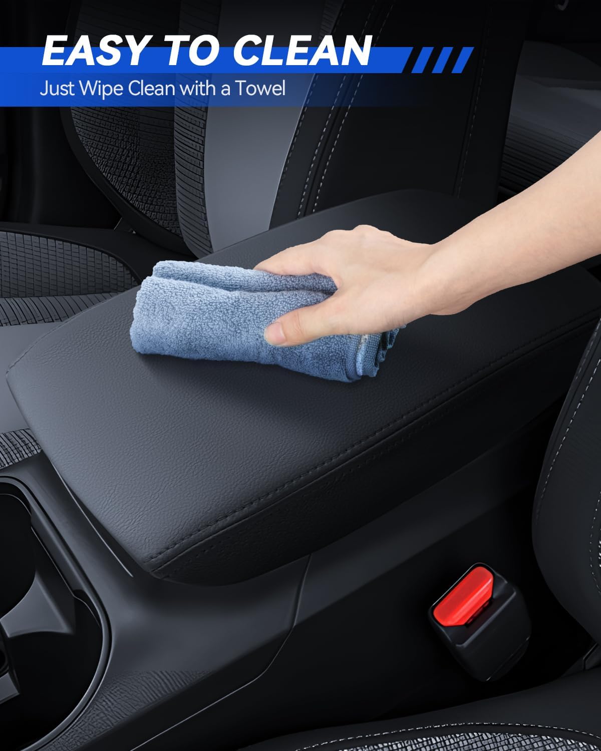 Armrest Cover for Toyota Land Cruiser 2024 2025 Accessories Center Console Middle Lid Pad Protector for Car Elbow Rest
