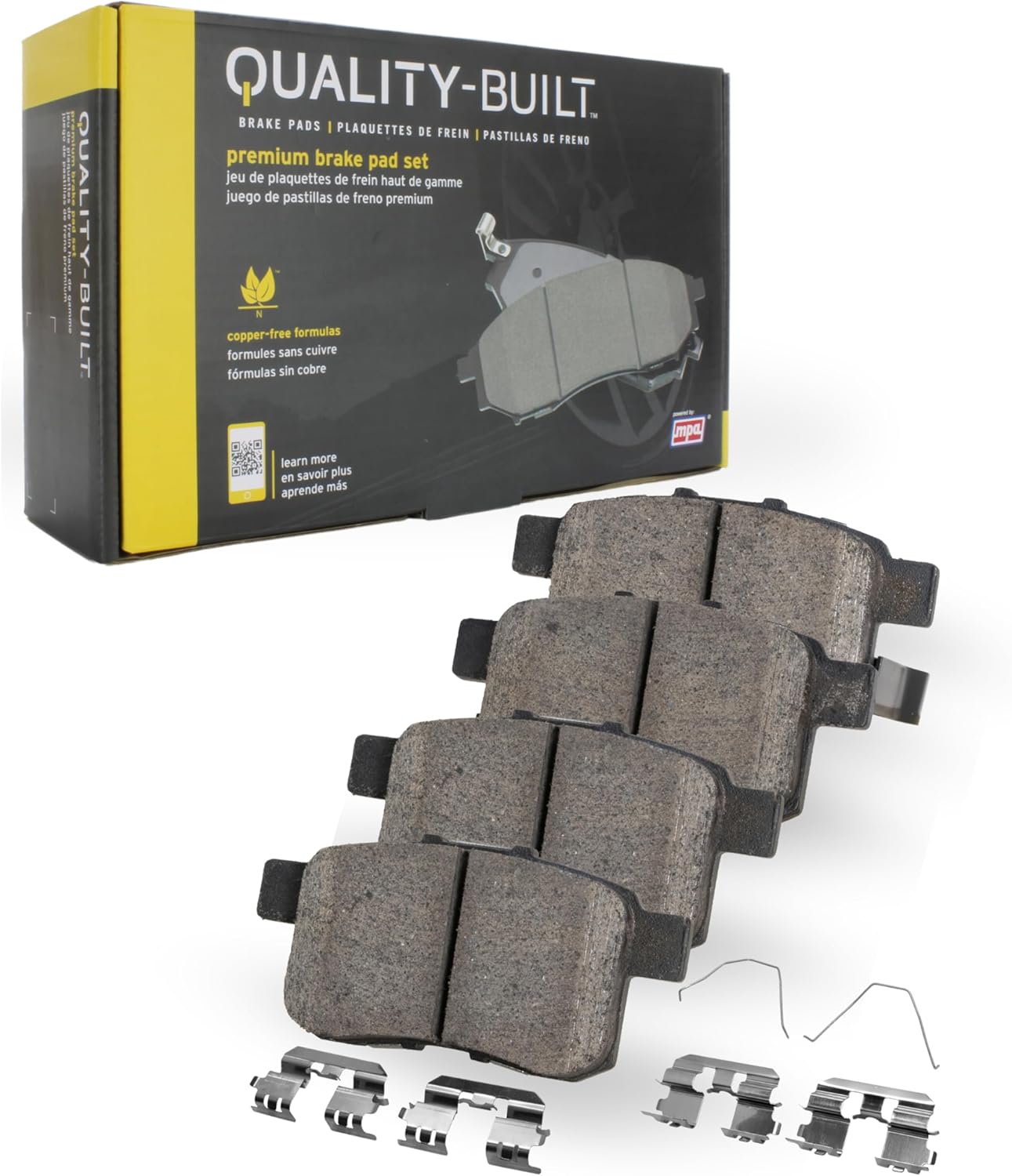 Premium Ceramic Front Brake Pads (1001-2396C) Compatible with Acura MDX 2022-2024