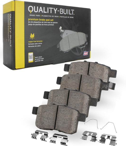 Premium Ceramic Front Brake Pads (1001-0650C) Compatible with 1995-2003 Chrysler/Dodge/Mercedes-Benz/Plymouth (A160/A190/Breeze/Cirrus/Sebring/Stratus)