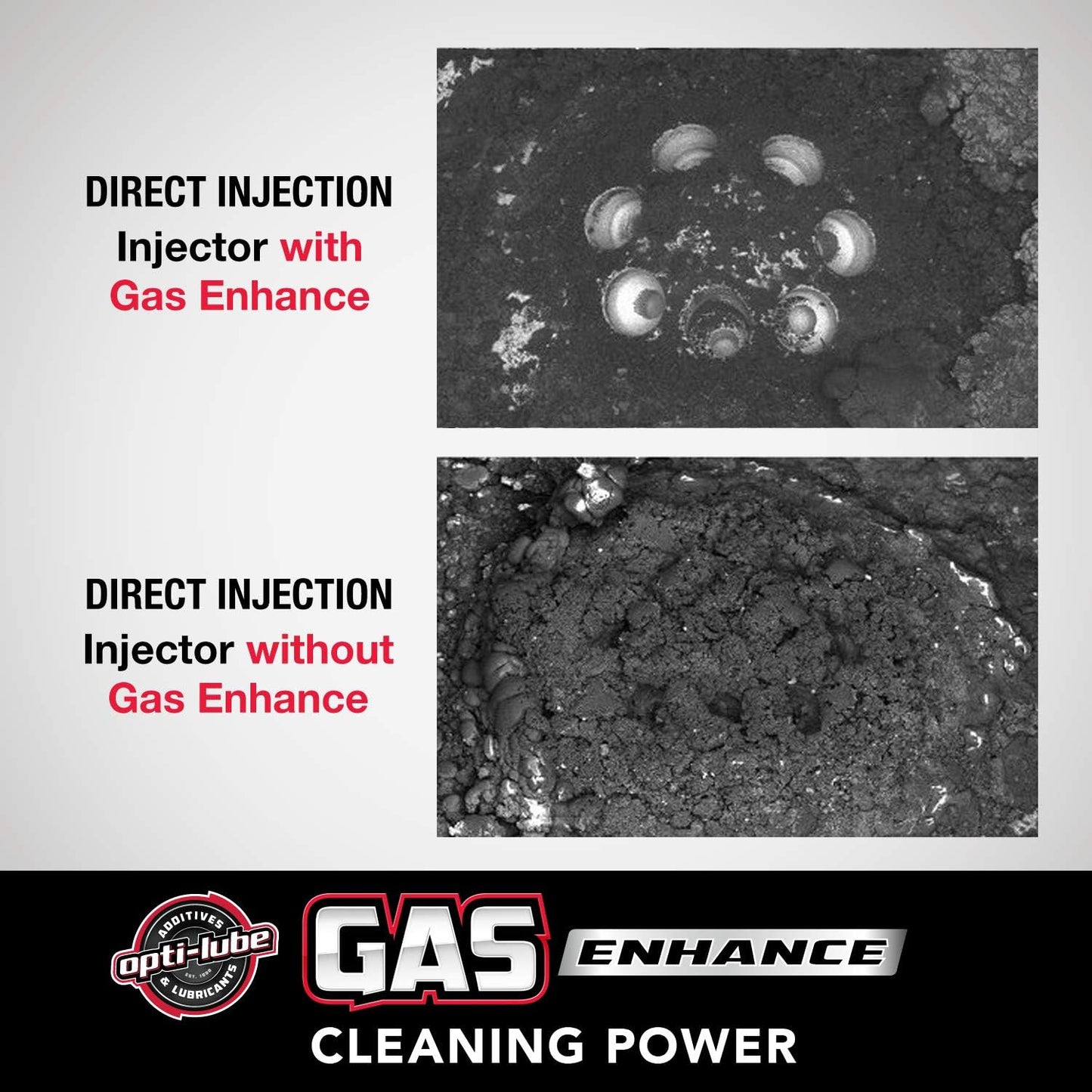 Opti-Lube Gas Enhance Fuel ADDITIVE: 8OZ 4 Pack Long Neck Bottles