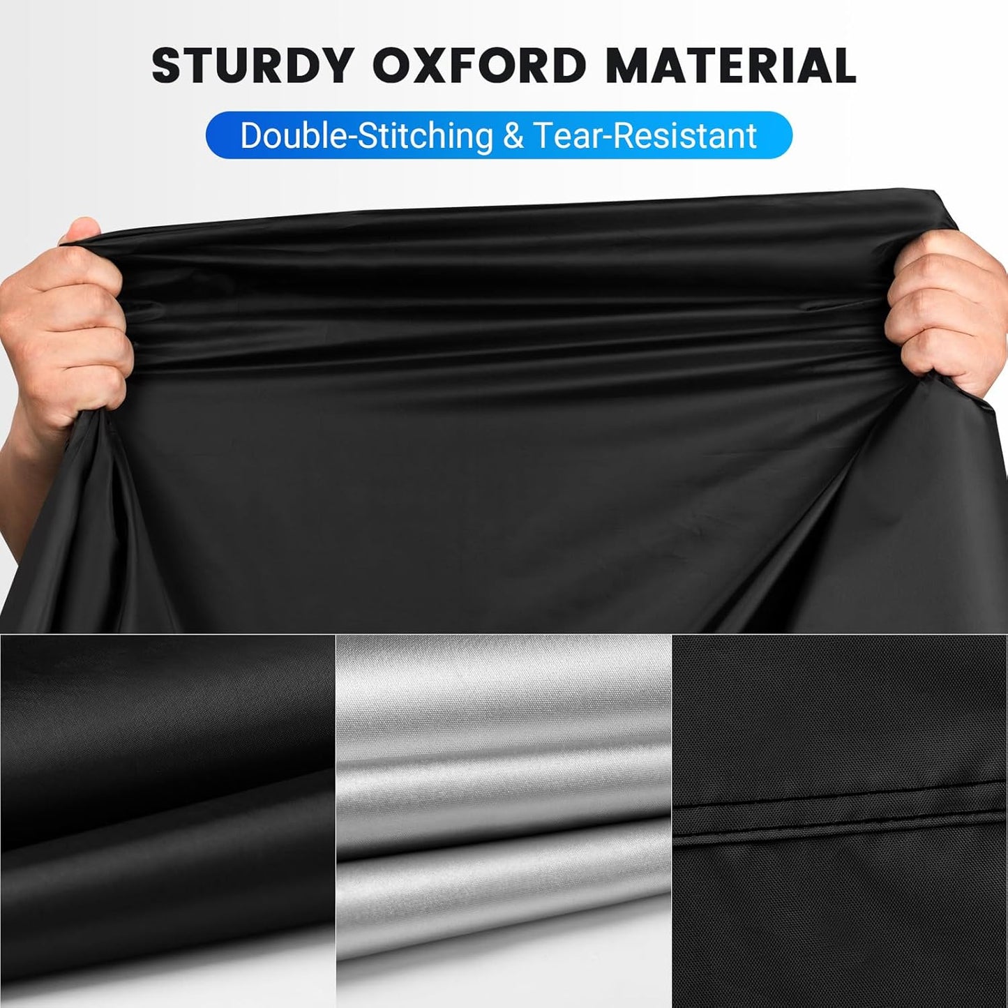 Favoto Motorcycle Cover Waterproof All Weather Universal Fits up to 108 inches Motorcycles with 3 Night Reflectors Lock-Hole Carrying Bag, Windproof Dustproof Sun Outdoor Protection