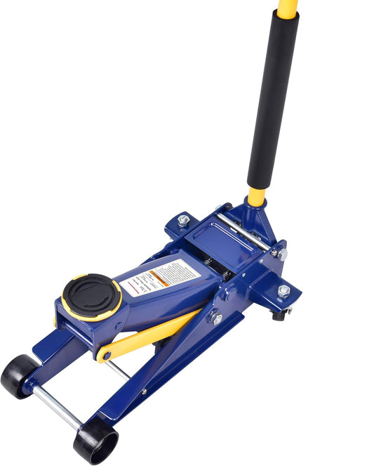 3 Ton Heavy Duty Hydraulic Floor Jack for Car (6600 lbs) with Single Piston Pump, Quick Lift, Lifting Range 5-1/4"to 18-1/4"