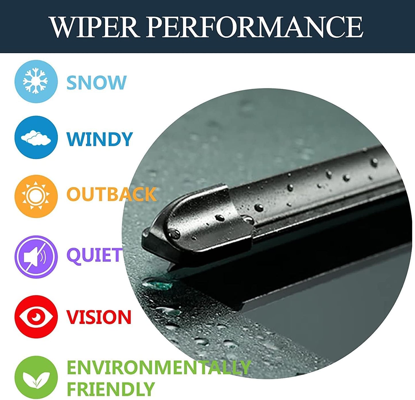 AUTOBOO 26"+16" Windshield Wipers with 14" Rear Wiper Blade Replacement for Hyundai Tucson 2016-2020 2021,2007-2012 Mazda CX-7 -Original Factory Quality (Pack of 3)
