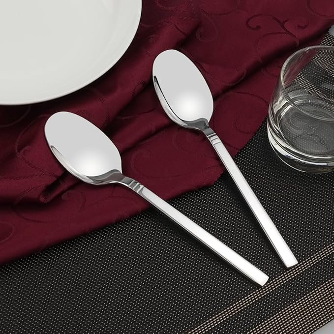 Dinner Spoon, 12-Piece Stainless Steel Spoons, 7.79-INCH