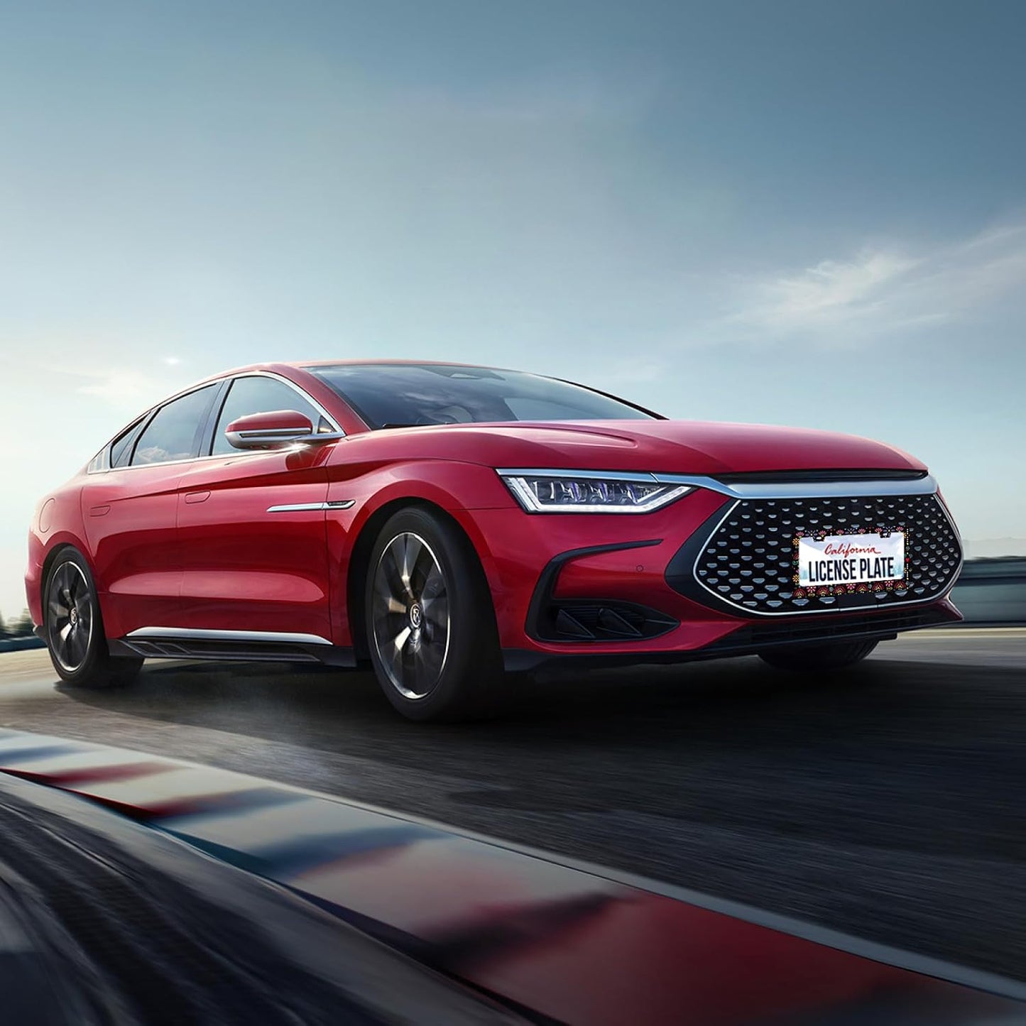 Folk Flowers Vintage Floral License Plate Frame Flower License Plate Stainless Steel Funny License Plate Holder for Men Women Universal Colorful Car Accessories Decoration 12.3" x 6.3"