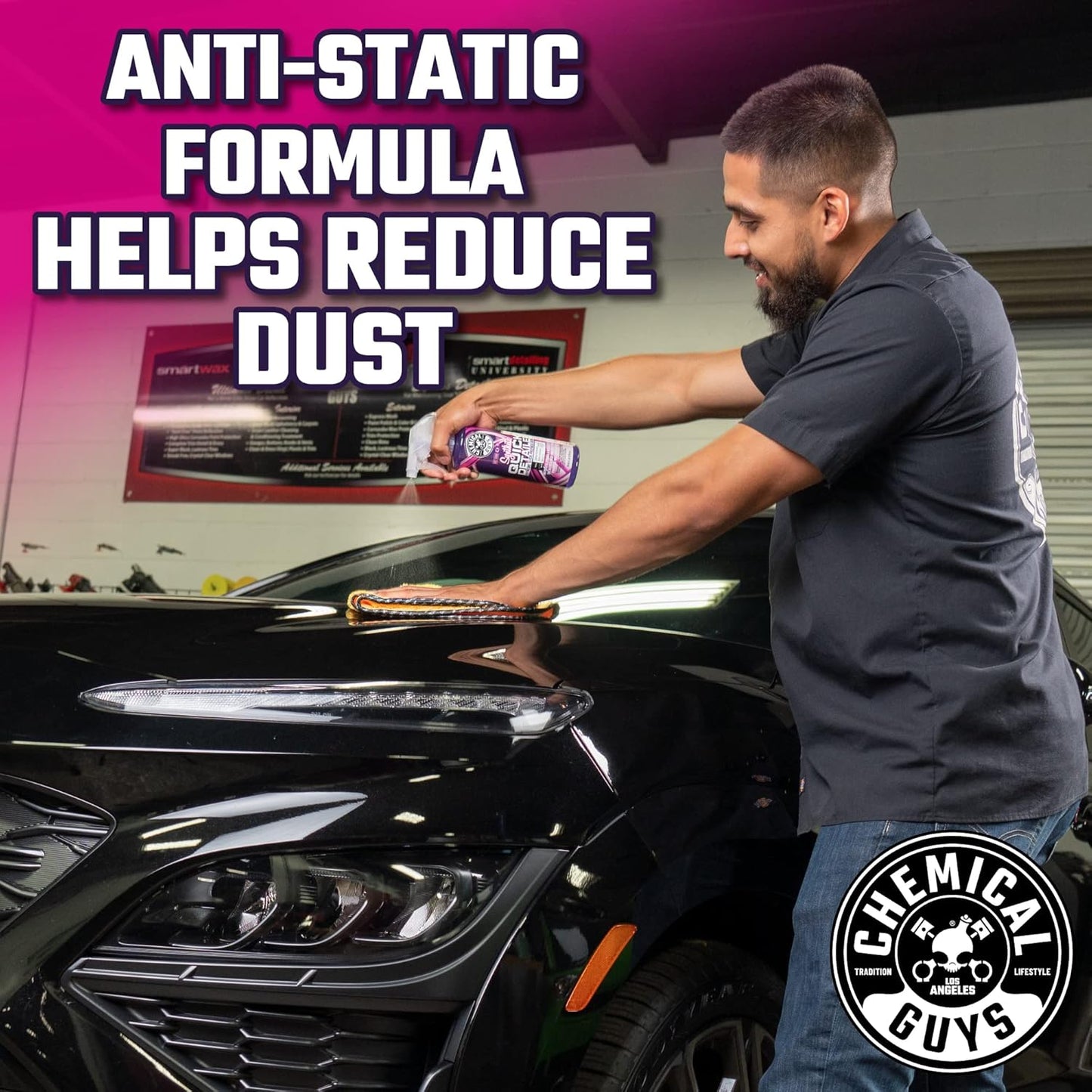 Chemical Guys WAC211 Synthetic Quick Detailer, Extreme Slick Polymer Detailer, Safe for Cars, Trucks, SUVs, Motorcycles, RVs & More, 128 fl oz (1 Gallon)