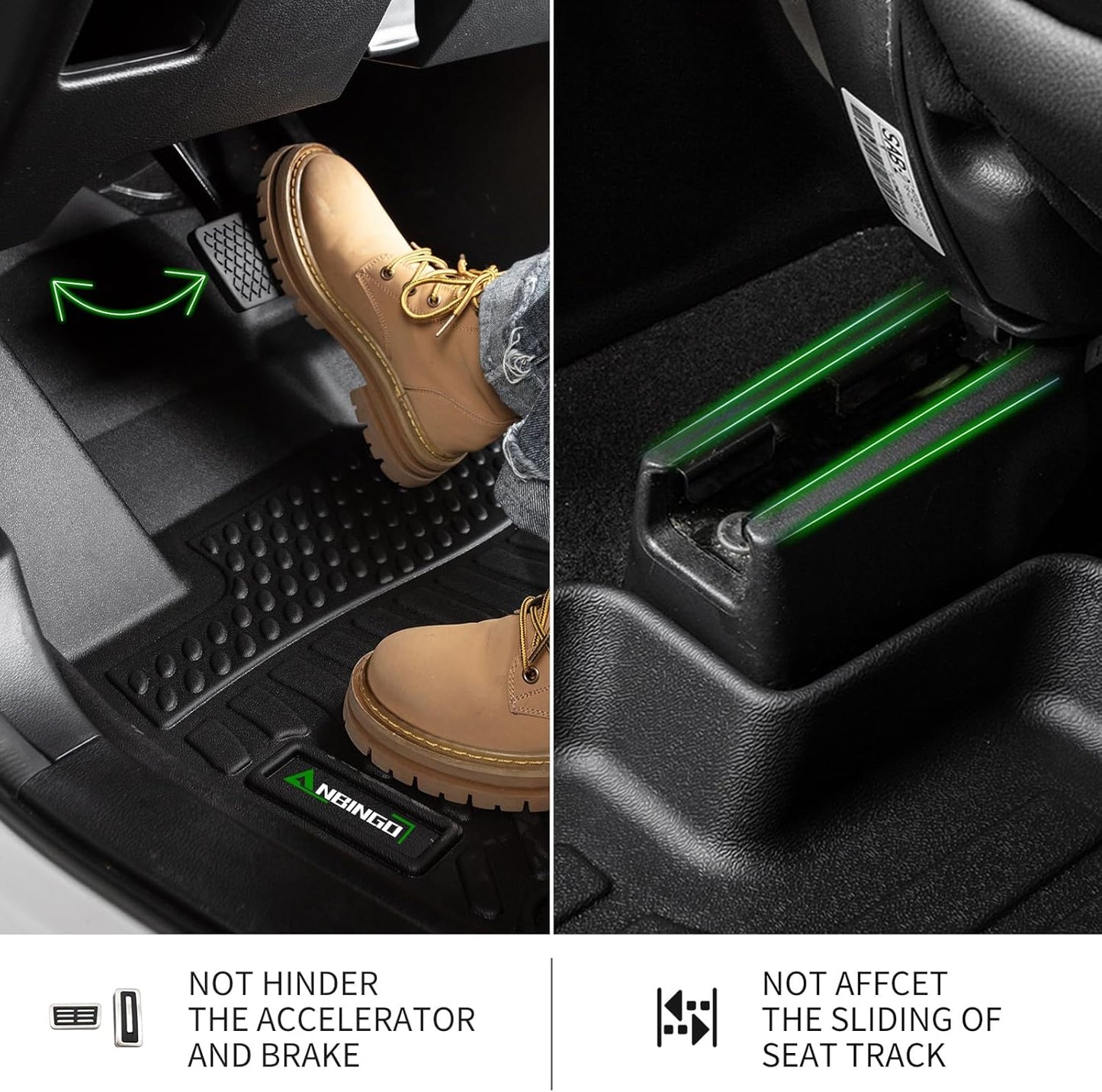 ANBINGO® Floor Mats & Cargo Liner Custom for Kia K4 LX | LXS | EX | GT-Line | GT-Line Turbo 2025 All Weather Car Mats TPE Floor Liners K4 Accessories