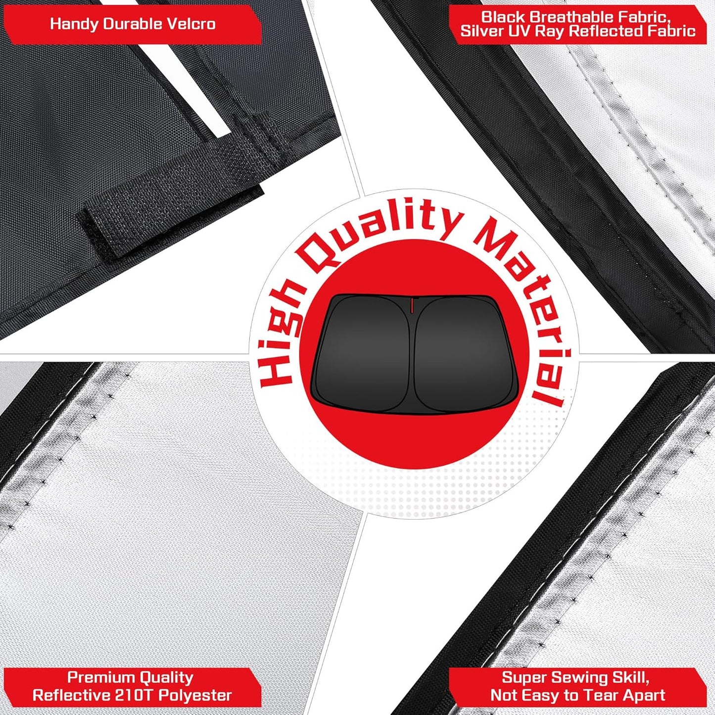 ARISMOTOR Windshield Sun Shade for Toyota Corolla Cross 2022-2025 2026, Custom Fit Foldable Front Window Sunshade Sun Visor Protector, Block UV Rays Keep Your Car Cooler